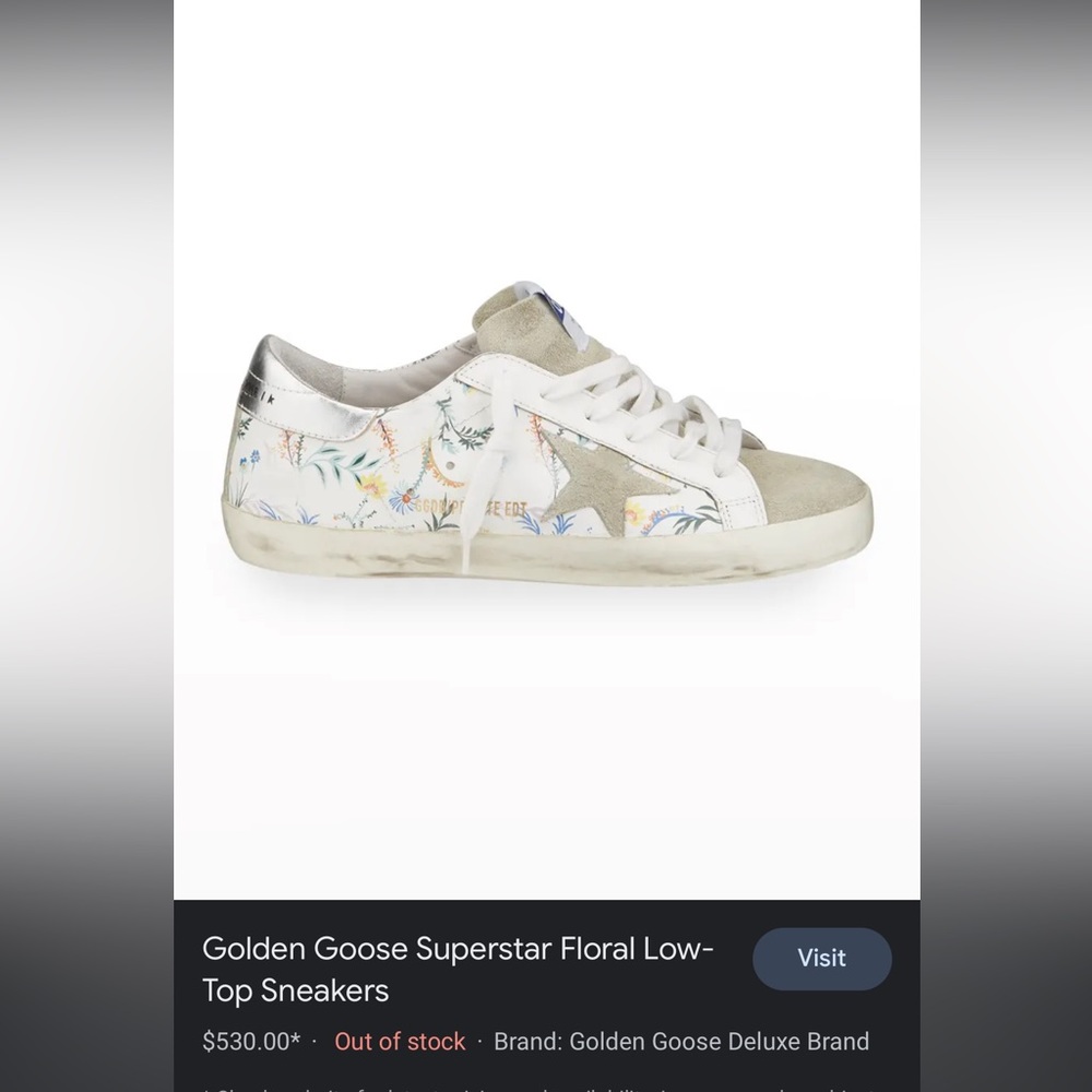 Golden goose floral sneakers